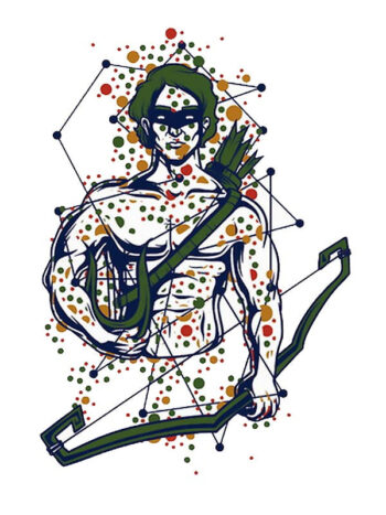 Tattoo-Forest: Tatouage Temporaire Archer Guerrier Geometrique