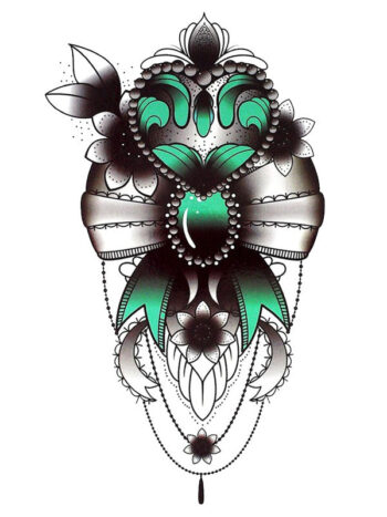 Tattoo-Forest: Tatouage Temporaire Bijou Fleur Ethnique