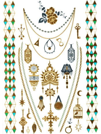 Tattoo-Forest: Tatouage Temporaire Bijoux Oriental Boho