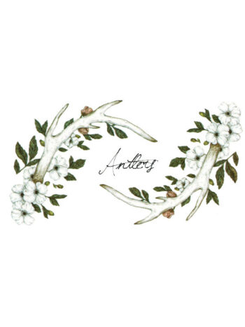 Tattoo-Forest: Tatouage Temporaire Bois Fleurs Cerf