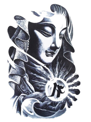 Tattoo-Forest: Tatouage Temporaire Bouddha Zen Spirituel