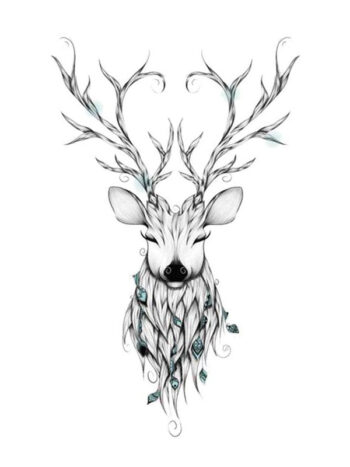Tattoo-Forest: Tatouage Temporaire Cerf Bois Nature