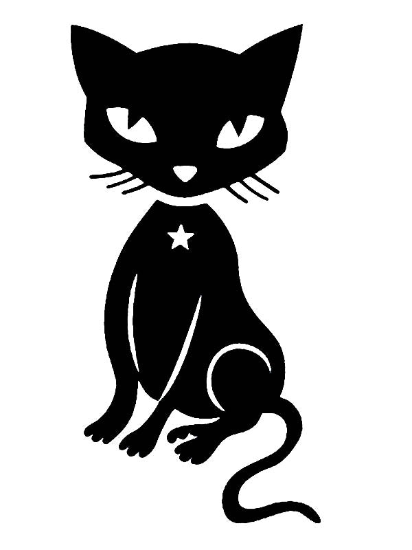 Tatouage Temporaire Chat Noir