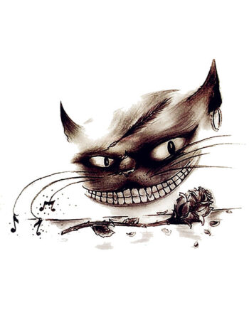 Tattoo-Forest: Tatouage Temporaire Chat Sourire Fantastique