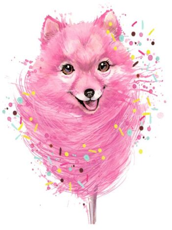 Tattoo-Forest: Tatouage Temporaire Chien Rose Fun
