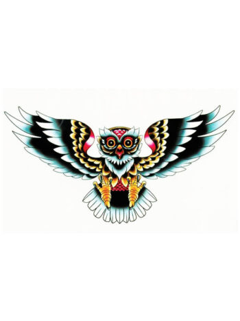 Tattoo-Forest: Tatouage Temporaire Chouette Aile Oldschool