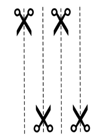 Tattoo-Forest: Tatouage Temporaire Ciseaux Minimaliste Ligne