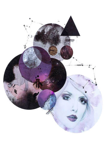 Tattoo-Forest: Tatouage Temporaire Cosmos Portrait Constellation