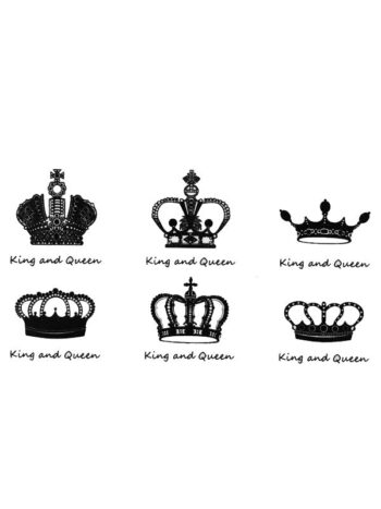 Tattoo-Forest: Tatouage Temporaire Couronne Couple Roi Reine