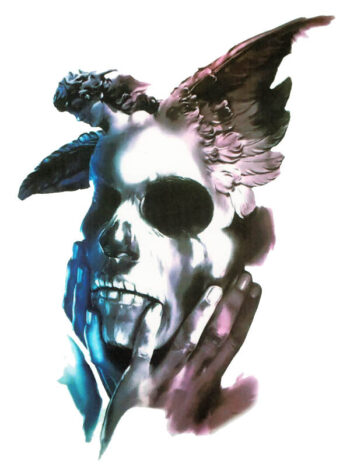 Tattoo-Forest: Tatouage Temporaire Crane Fantastique Demoniaque