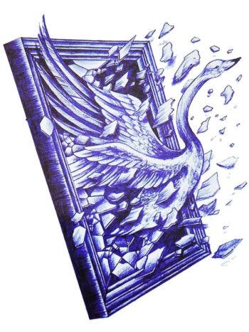 Tattoo-Forest: Tatouage Temporaire Cygne Liberte Artistique