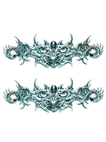 Tattoo-Forest: Tatouage Temporaire Demon Visage Tribal