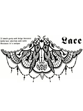 Tattoo-Forest: Tatouage Temporaire Dentelle Chandelier Elegant