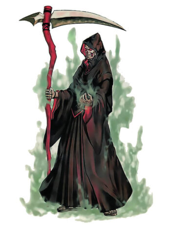 Tattoo-Forest: Tatouage Temporaire Faucheuse Grim Reaper Squelette