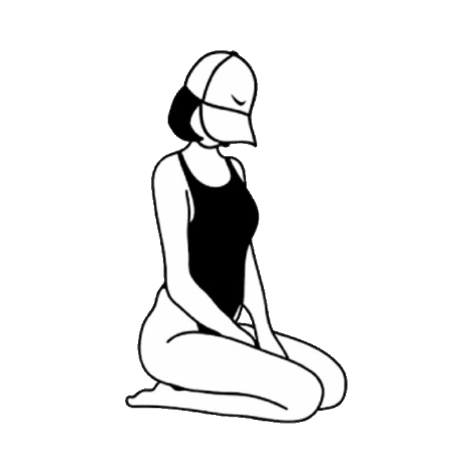 Tattoo-Forest: Tatouage Temporaire Femme Minimaliste Assise
