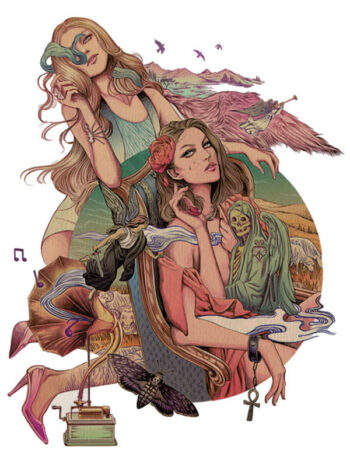 Tattoo-Forest: Tatouage Temporaire Femmes Mystique Retro