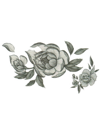 Tattoo-Forest: Tatouage Temporaire Fleur Pivoine