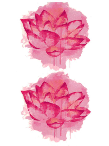 Tattoo-Forest: Tatouage Temporaire Lotus Fleur Rose