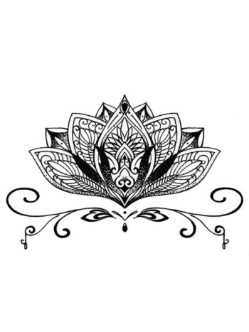 Tattoo-Forest: Tatouage Temporaire Lotus Mandala Fleur