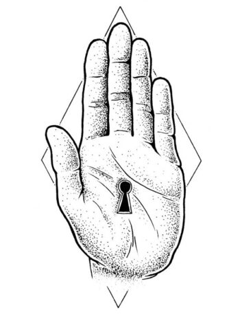 Tattoo-Forest: Tatouage Temporaire Main Clef Symbolique