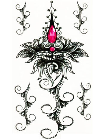 Tattoo-Forest: Tatouage Temporaire Mandala Bijou Floral