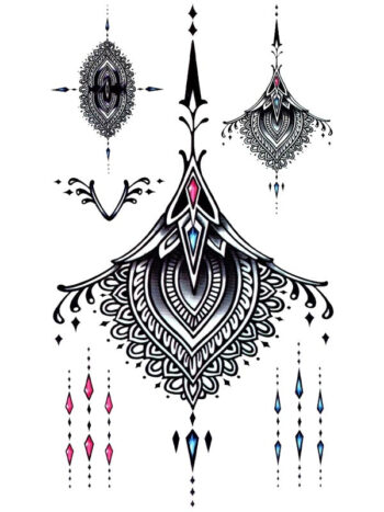 Tattoo-Forest: Tatouage Temporaire Mandala Bijou Oriental