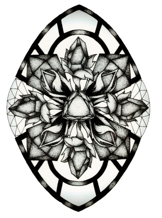Tattoo-Forest: Tatouage Temporaire Mandala Fleur Geometrique
