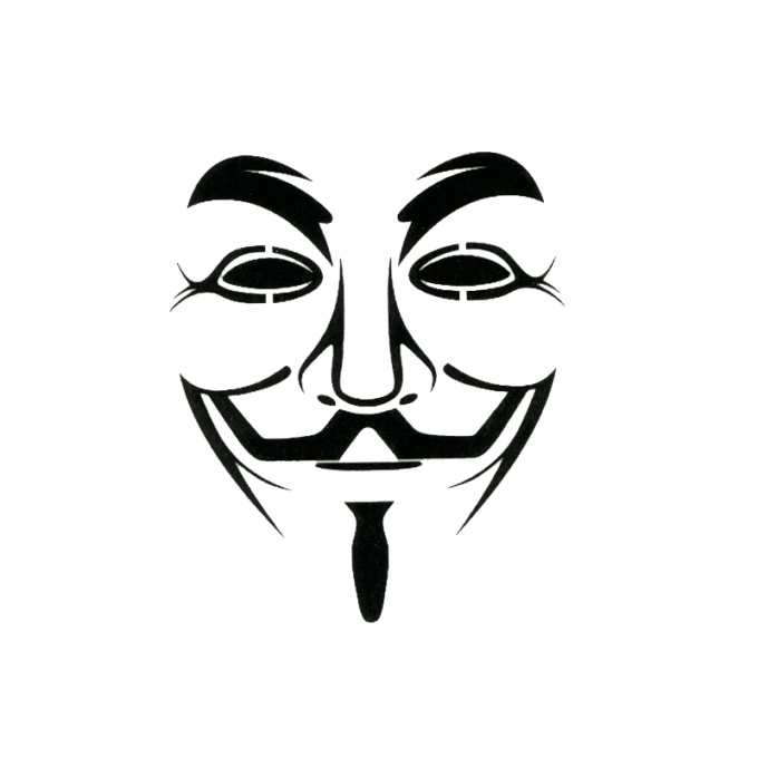 Tattoo-Forest: Tatouage Temporaire Masque Anarchiste Hacker