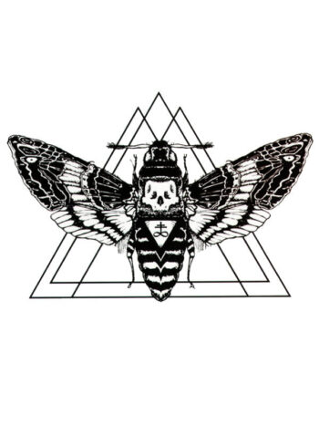 Tattoo-Forest: Tatouage Temporaire Mite Crane Geometrique