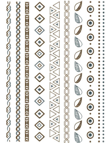 Tattoo-Forest: Tatouage Temporaire Motif Ethnique Tribal