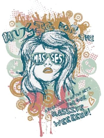 Tattoo-Forest: Tatouage Temporaire Musique Pop Art Femme