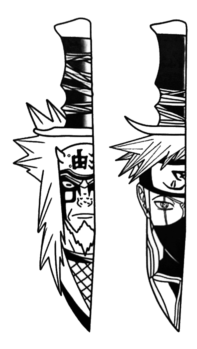 Tattoo-Forest: Tatouage Temporaire Naruto Couteau Anime