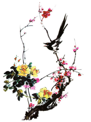 Tattoo-Forest: Tatouage Temporaire Oiseau Fleur Asiatique