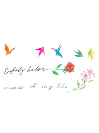 Tattoo-Forest: Tatouage Temporaire Oiseaux Fleurs Citation