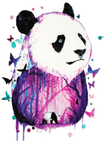 Tattoo-Forest: Tatouage Temporaire Panda Foret Animaux