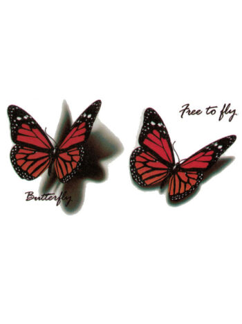 Tattoo-Forest: Tatouage Temporaire Papillon Ailes Liberté