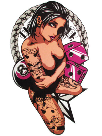 Tattoo-Forest: Tatouage Temporaire Pinup Crane Des