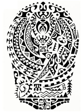 Tattoo-Forest: Tatouage Temporaire Polynesien Tribal Mana