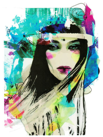 Tattoo-Forest: Tatouage Temporaire Portrait Artistique Femme