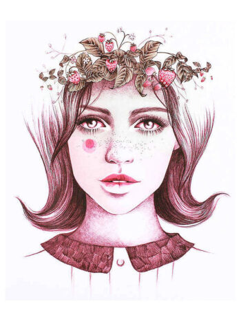 Tattoo-Forest: Tatouage Temporaire Portrait Femme Fleurs