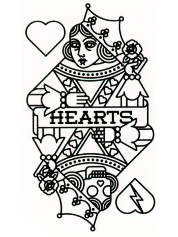 Tattoo-Forest: Tatouage Temporaire Reine Coeur