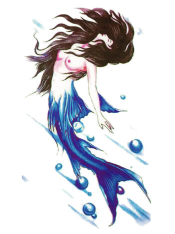 Tattoo-Forest: Tatouage Temporaire Sirene Fantastique Ocean