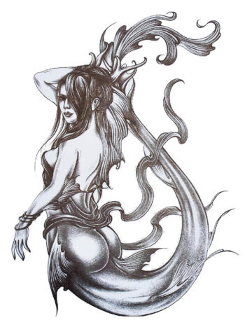 Tattoo-Forest: Tatouage Temporaire Sirene Fantastique Sexy