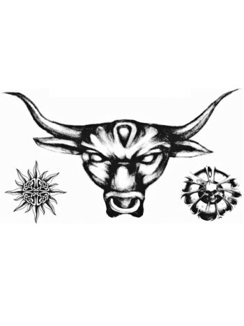 Tattoo-Forest: Tatouage Temporaire Taureau Tribal Symboles