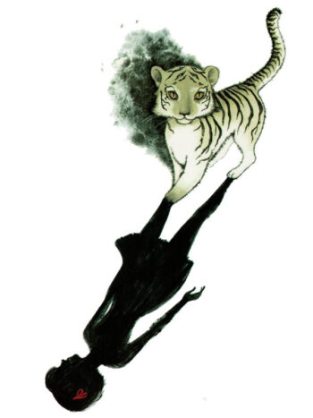 Tattoo-Forest: Tatouage Temporaire Tigre Femme Ombre