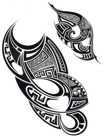 Tattoo-Forest: Tatouage Temporaire Tortue Tribal Polynesien