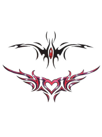 Tattoo-Forest: Tatouage Temporaire Tribal Coeur Femme