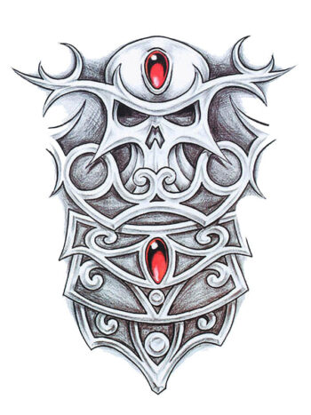 Tattoo-Forest: Tatouage Temporaire Tribal DéMoniaque Gothique