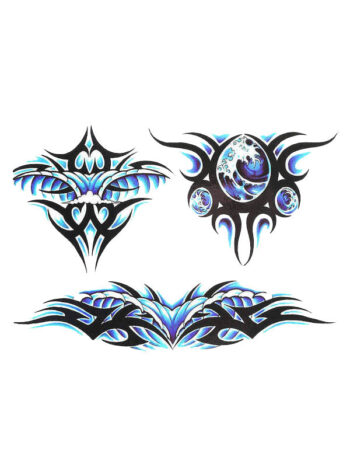 Tattoo-Forest: Tatouage Temporaire Tribal Flamme Vague