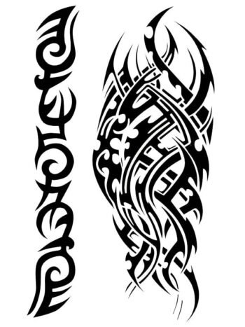 Tattoo-Forest: Tatouage Temporaire Tribal Maori Bras
